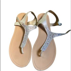 BCBGeneration sparkly sandals  size 9.5 womens